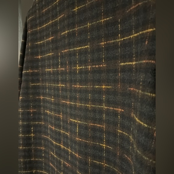 Jax Made In Canada Wool Plaid Pea Coat - Picture 7 of 8